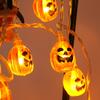 Luz LED de Fantasma de Calabaza Luz Decorativa de Halloween Accesorios Luces Pequeñas de Colores Luces Decorativas para Interior y Exterior Luces Decorativas LED