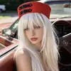 Gorra Azul Marino Bordada Europea y Americana Cosplay Uniforme de Policía Femenino Sombrero de Otoño e Invierno para Actuación Circunferencia de Cabeza Grande Sombrero de Marinero Japonés para Mujer