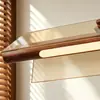 Nuevo candelabro para restaurante, minimalista Bauhaus, lineal, para barra de bar, isla de mesa, arte creativo de vidrio y hierro de diseñador