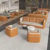 Lobby de Oficina de Ventas Recepción Sofá Cabina Área de Descanso Oficina de Negocios Sofá de Reunión Juego de Mesa y Sillas