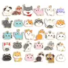 Colgante de Animales Perro y Gato de Aleación con Goteo de Aceite Dibujo Animado Lindo Adorno para Pulsera Collar Llavero DIY W867