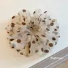 Scrunchie de Renda com Bolinhas Estilo Coreano para Mulheres, Acessório de Cabelo de Alta Qualidade e Super Delicado, Elástico para Rabo de Cavalo, Cordão de Cabelo, Ornamento de Cabelo, Anel para Rabo de Cavalo