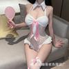 Ropa interior sexual de conejita Lin Linting, uniforme de pasión, traje de tentación con entrepierna abierta, traje de sirvienta de conejo, puro deseo 2669-2