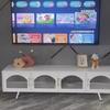 Mueble de TV de Hierro de Lujo para Entrada Nórdica Estilo Japonés Pequeño Apartamento Sala de Estar Mueble Bajo Multifuncional Gabinete de Almacenamiento de Vidrio Templado