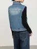 Si el Chaleco Cardigan de Mezclilla Estilo Coreano Nuevo Primavera 2026 para Mujer con Pantalones de Mezclilla de Campana de Cintura Alta de Largo Completo para Mujer 8213