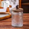 Elegante Frasco de Vidrio Transparente con Tapa de Madera, Material de Grado Alimenticio, Frasco para Almacenamiento en Refrigerador, Botella Sellable para Conservar la Frescura
