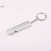 Silbato de Supervivencia de Emergencia de Aleación de Aluminio para Exteriores Silbato para Palomas Silbato de Árbitro Silbato de Supervivencia de Aleación de Aluminio de Doble Tubo