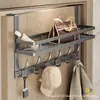 Nuevo Modelo Perchero de Gancho para Ropa, Colgador de Puerta sin Taladro, Estante de Almacenamiento Alto Montado en Pared de Puerta