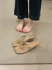 Sandalias de cuña de tacón alto tipo tanga, modelo 2026 estilo francés, increíblemente hermosas y cómodas para mujer, adecuadas para usar en exteriores en verano