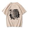 Camiseta de Anime Japonês Temporada Final 4 Ataque dos Titãs Shinge