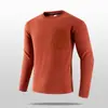 Nueva Sudadera Deportiva de Manga Larga para Hombre de Otoño e Invierno, de Alta Gama, para Exteriores, Alta Elasticidad, Primavera, Camiseta Larga Versátil y Cálida