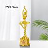 Nuevo Trofeo de Cristal de Danza de Gama Alta Medalla Metal Resina Premios de Competición de Ballet Danza Empleados al por Mayor