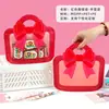 Sacola de presente de aniversário infantil para feriado, pequena mochila de doces e biscoitos, sacola de embalagem transparente, sacola de lembrancinha para festa de jardim de infância