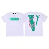 Camiseta Original da Marca Tide com Estampa de Cobra Articulada Meichao High Street Metal Industrial Letra Hot Diamond Manga Curta