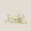 Nova Bolsa Acolchoada com Corrente Versátil da Moda para Mulheres Estilo Coreano Pequena de Alto Padrão Fragrância Casual Transversal para o Dia a Dia Bolsa de Ombro