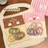 Lindo Set de Gomas para el Cabello Dopamina de Alta Elasticidad para Niños Bebé Bandas de Goma Pequeñas Coletas Trenzas Gomas Versátiles Accesorios para el Cabello