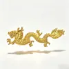 Nova Versão Plástico Dragão Dourado Fênix Galvanizado Tridimensional Dupla Face Dragão Dourado Festival do Meio Outono Pagode Dobrável Material Decoração Dragão Dourado Acessórios Feitos à Mão