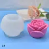 Molde de Silicona de Rosa Tridimensional Día de San Valentín Flor Vela de Aromaterapia Adornos de Yeso Decorativos Molde para Hornear Pastel
