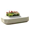Vaso de Flores GRC com Aparência de Pedra de Alto Acabamento Alta Resistência Para Área Residencial Loja Decoração Externa Vaso de Flores Fabricante de Origem Personalização