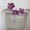 Flocking cosmos gesang flor artificial fábrica de flores decoração para casa flor de casamento parede flor falsa crisântemo holandês margarida