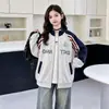 Casaco de primavera e outono para meninas, nova moda infantil 2026, moletom, conjunto de outono, blusa com gola alta para crianças maiores