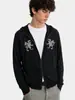 Cubierta Protectora Solar Estampada Delgada de Verano para Hombre, Estilo Funcional Retro, Cárdigan Chaqueta Holgado con Capucha y Mangas Largas, Top con Capucha
