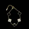 [Múltiples Colores en Stock] Pulsera de Esmalte de Trébol de Cuatro Hojas, Joyería de Lujo Ligero Estilo Coreano, Venta al por Mayor de Fábrica, Para Usar en Apilamiento