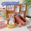 Internet Celebrity Desk Transformação Korean Desktop Storage Box Japonês Pen Holder Cosmético Escova de Armazenamento Rack Eye Shadow Tape