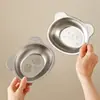 Tazón de Acero Inoxidable 304 para Comida de Bebé Dibujos Animados Tazón de Arroz Lindo para Niños del Hogar Guardería Comedor Tazón de Sopa Resistente a Caídas