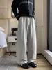 Nova Coleção de Outono 2026: Calça de Moletom Curva com Textura de Bambu, Tamanhos M-5XL, HK26691-Especial P37