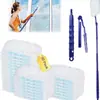 Plumero Electroestático Desechable para el Hogar, Artefacto Retráctil para Barrer el Polvo, Cepillo de Fibra, Plumero de Plumas para Dormitorio, No Levanta Polvo