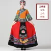 3 de Março Traje Étnico de Guangxi Traje de Minoria Fantasia de Dança Feminina Etnia Miao Tujia Yao