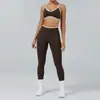 Conjunto de Pantalones de Yoga con Bloques de Color Transfronterizos Conjunto Deportivo para Correr al Aire Libre Fitness Espalda Descubierta Ropa Deportiva para Mujer Venta al por Mayor