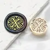 Sello de Cera con Sello de Cabeza Serie de Letras Barrocas 2.5cm Cabeza de Cobre 26 Letras Inglesas para Sello de Sellado de Diario