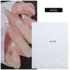 Novos Adesivos de Unha Franceses Gradiente Meia-Lua Unhas Usáveis Adesivas Decalques de Unha Curvos Acessórios