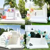 Exportación Transfronteriza de Castillos Blancos de Boda, Trampolines, Toboganes, Espacios Inflables para Fiestas de Cumpleaños Infantiles, Disponibles en Múltiples Colores