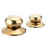 Universal tampa puxador alça tampa tampa superior alça tampa tampa acessórios comércio exterior europeu contas de cogumelo de aço inoxidável dourado