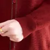 Camisa de Punto Estilo Nuevo 2026 con Cuello Solapa, Elegante Top con Cuello para Madre, Camisa Básica Versátil de Manga Larga para Personas de Mediana Edad y Mayores