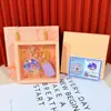 Oro Puro 999 Gama Alta Exquisito Regalo Día de San Valentín Chino 520 Paz y Alegría Princesa Por Favor Haz Galletas de la Fortuna para que Otros las Regalen Venta al por Mayor