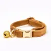 Collar de Campana de Felpa para Gato Mascota al por Mayor Collar Grabado Láser Collar para Cuello de Gato Mascota Collar para Gato
