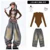 Ropa para Niñas de Jazz Danza Urbana de Moda Trajes de Presentación de Street Dance para Niños Estilo Dulce y Fresco para Grupos de Niñas Disfraces de Presentación de Baile para Niños