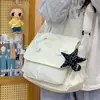 Bolso Cruzado Estilo Academia Alas de Ángel Suave Bolso Mensajero con Solapa Estudiante Chica Dulce Compras Estilo Dulce Fresco Bolso de Hombro Único