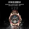 Poedagar/Beda Nuevo Reloj Mecánico Totalmente Automático Calendario Moda de Negocios Correa Reloj para Hombre Dropshipping 1410