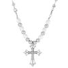 Joias Transfronteiriças Europeias e Americanas, Colar com Pingente de Cruz de Diamantes Moderno e Versátil para Mulheres, Elegante Personalizado, Corrente Popular para Clavícula