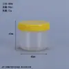 En Stock Venta al por Mayor Botellas de Boca Ancha de 50 ml, Envases para Tinta, Frascos de Plástico, Botellas de Plástico de Boca Grande, Cajas de Embalaje, Frascos para Polvos de 50 mg