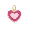 Acessórios para Pulseiras e Colares DIY Transfronteiriços, Pingentes de Coração, Charms de Cordão, Pingentes Florais Artesanais, Materiais para Pendurar em Bolsas