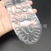 Nova Palmilha Cheia Transparente de Gel com Pontos Elevados para Massagem na Sola, Almofada para a Palma da Mão Inteira, Amortecimento Suave, Palmilha Esportiva Transfronteiriça