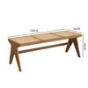 Mesa y Sillas de Comedor Nórdicas de Madera Maciza y Ratán Combinación Mesa de Comedor Pequeña para Apartamento Estilo Wabi-Sabi Mesa de Comedor Rectangular para B&B