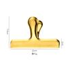 Color acero inoxidable clip sellador a prueba de humedad para snacks creativo cocina plástico bolsa para alimentos clip para mantener la frescura clip sellador a prueba de humedad