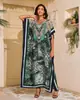 Vestido Saída de Praia Estilo Étnico Transfronteiriço Feito de Material Rayon, Modelo Longo Soltinho Plus Size My004